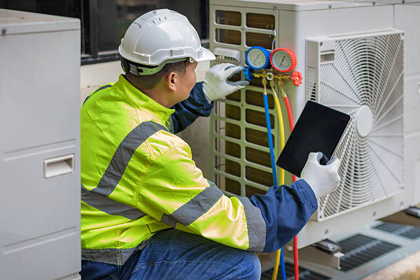 Professional Hvac technician working in Brucetown, VA